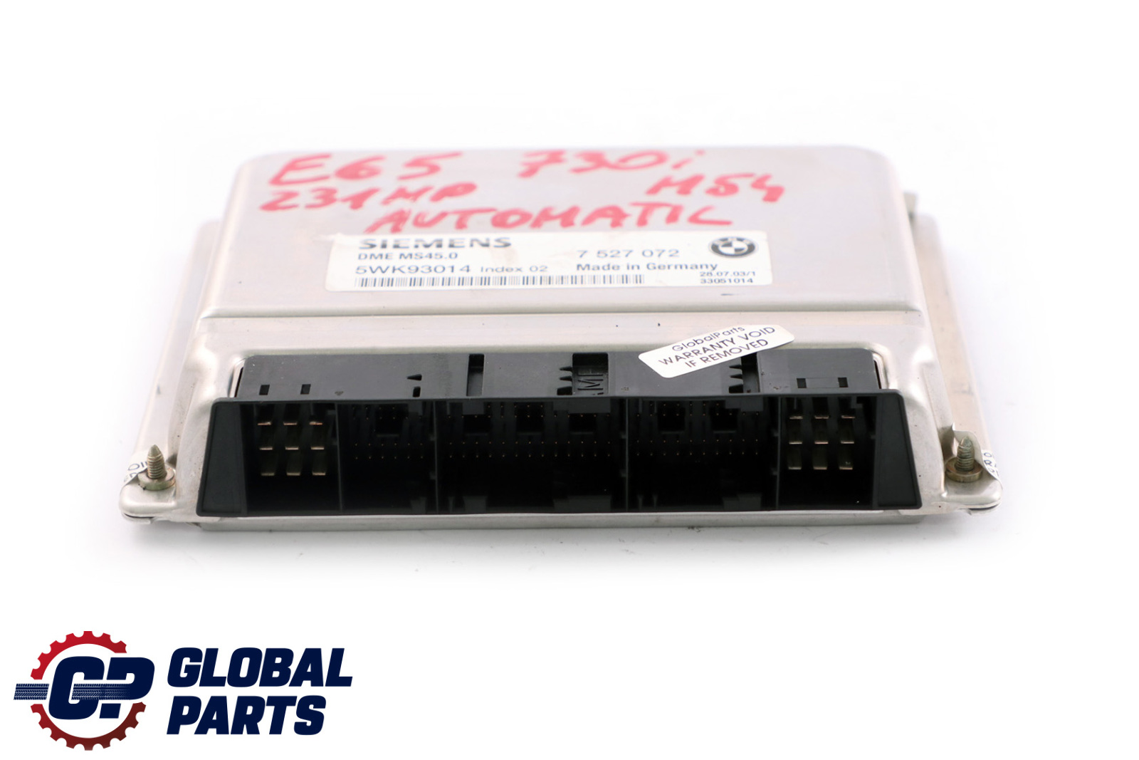 BMW E60 E65 Petrol 530i 730i M54 Engine Control Unit DME 7527072 Automatic