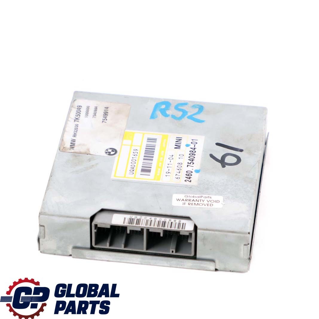 Mini Cooper S R52 R53 Automatic Gearbox Basic Control Unit EGS 7540984