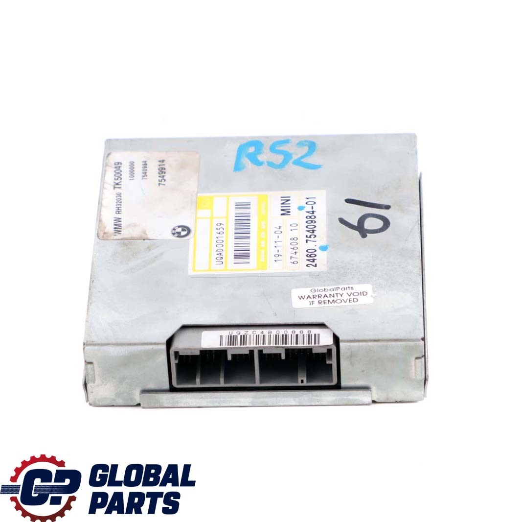 Mini Cooper S R52 R53 Automatic Gearbox Basic Control Unit EGS 7540984