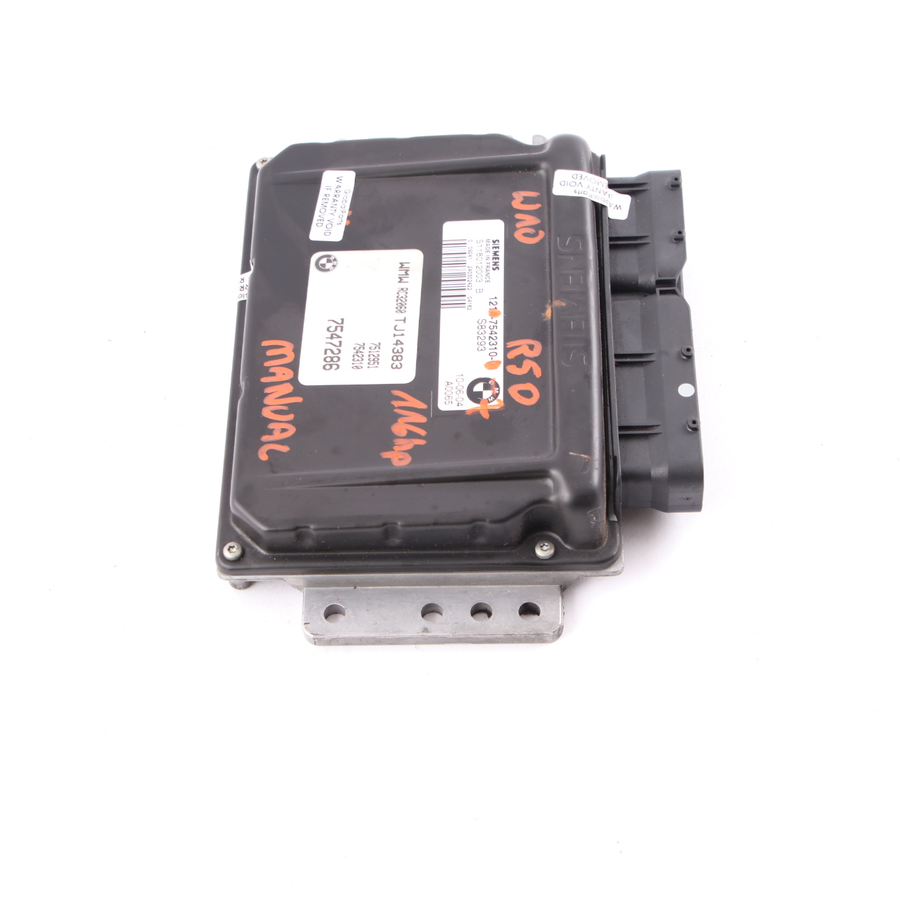 Mini Cooper R50 W10 Petrol Engine Control Unit Module ECU DME 7542310 Manual