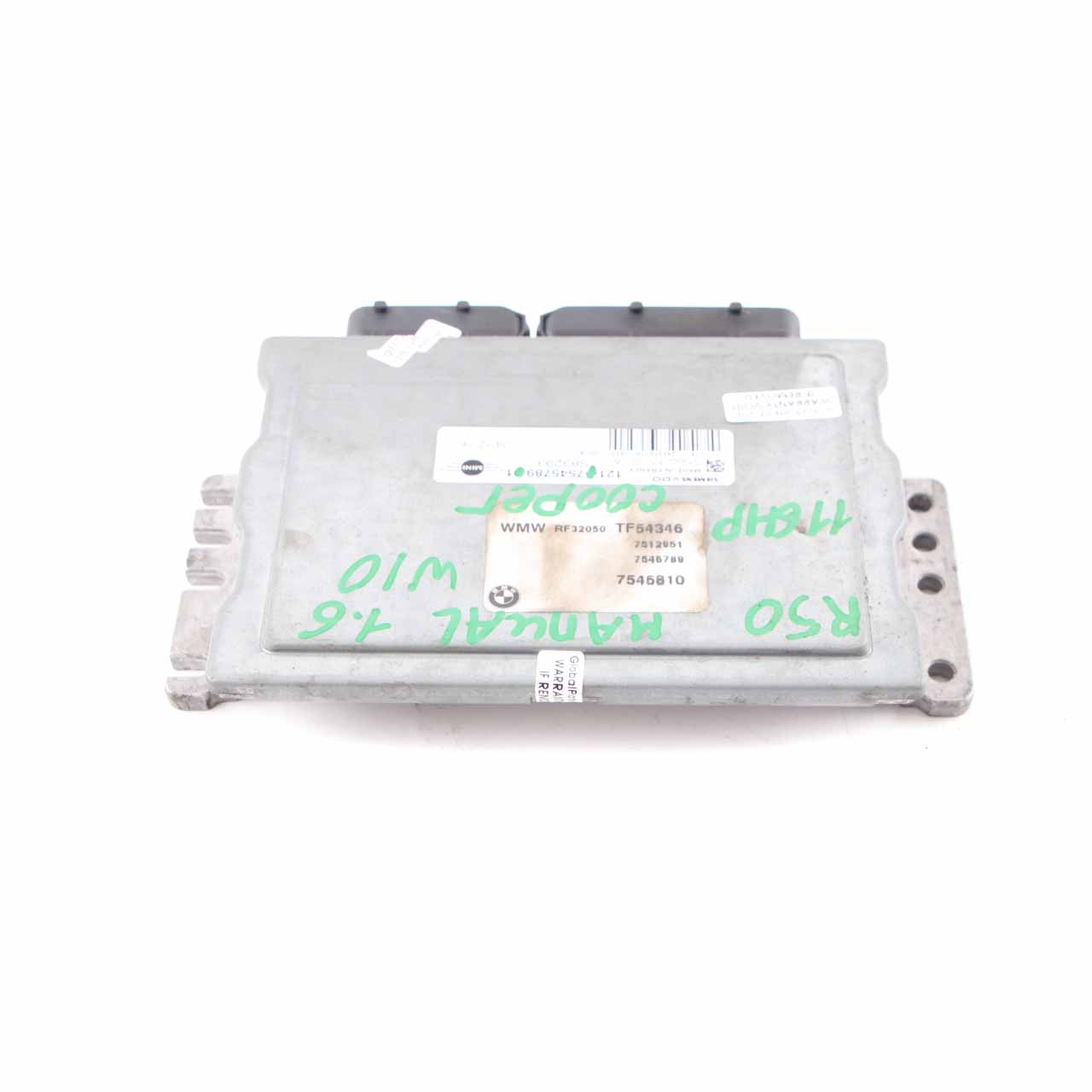 MINI Cooper R50 R52 R53 W10 116HP Engine ECU Control Unit DME 7545789 Manual