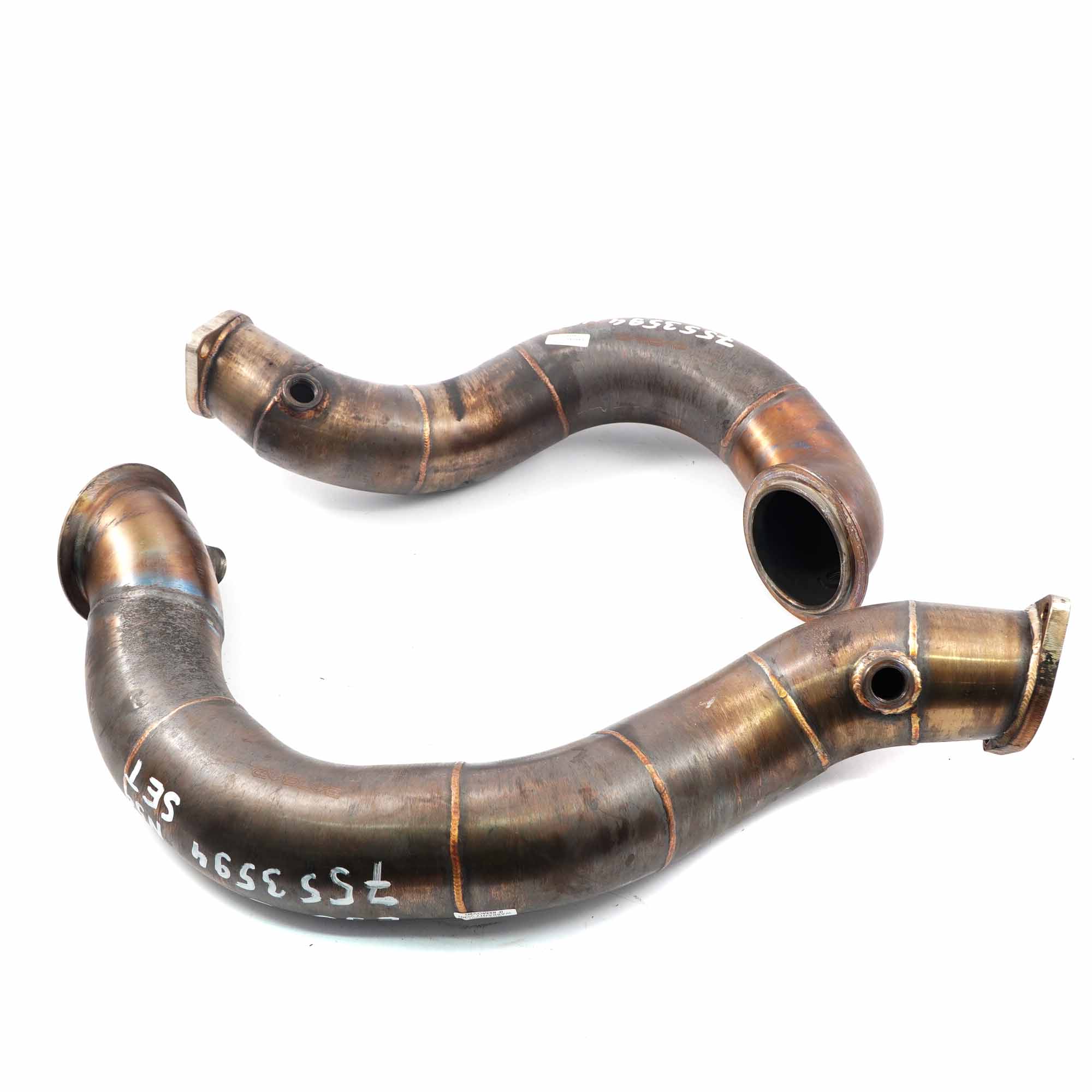 Downpipe Set BMW E82 E88 E90 E91 135i 335i N54 Exhaust Catalytic Pipes EVOLVE