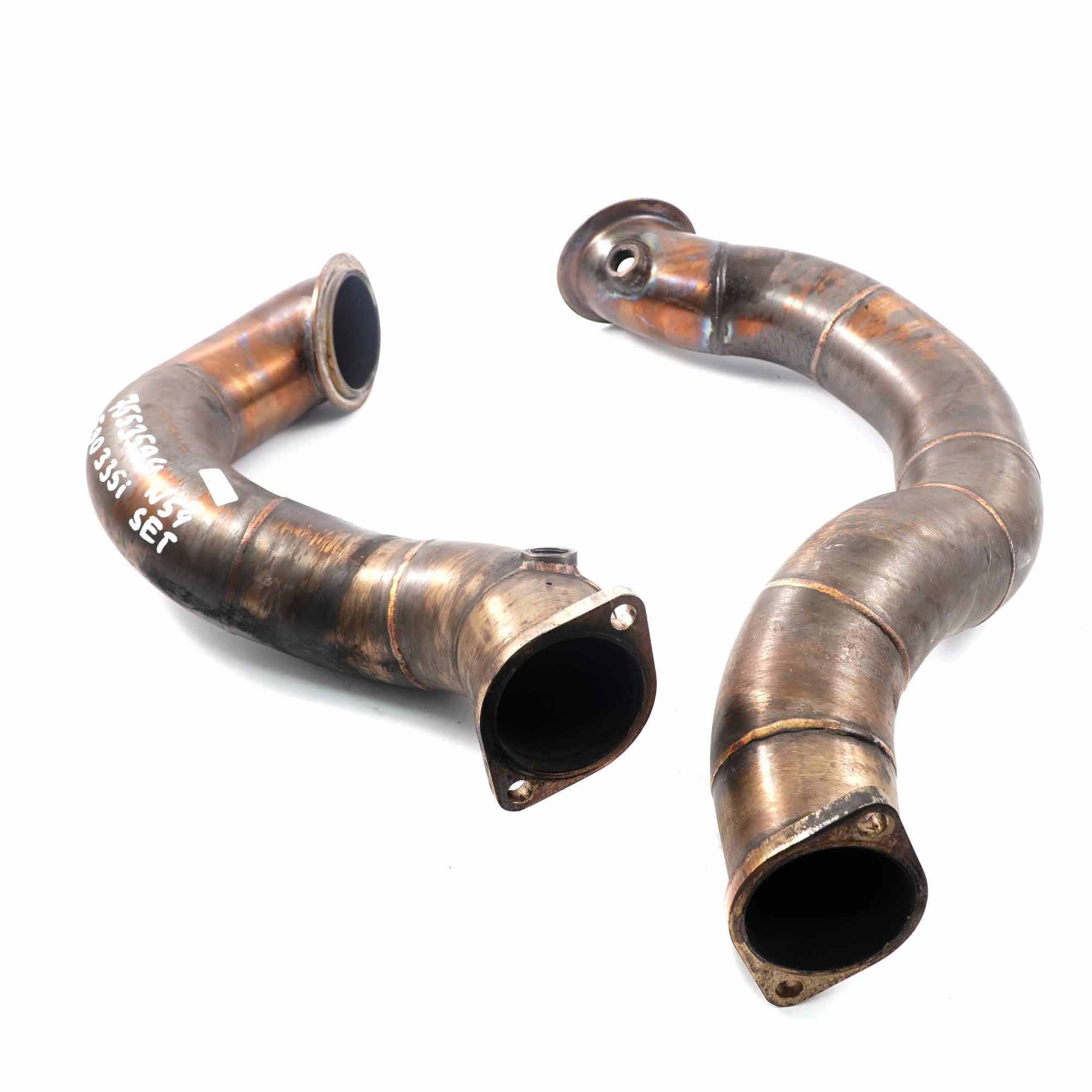 Downpipe Set BMW E82 E88 E90 E91 135i 335i N54 Exhaust Catalytic Pipes EVOLVE