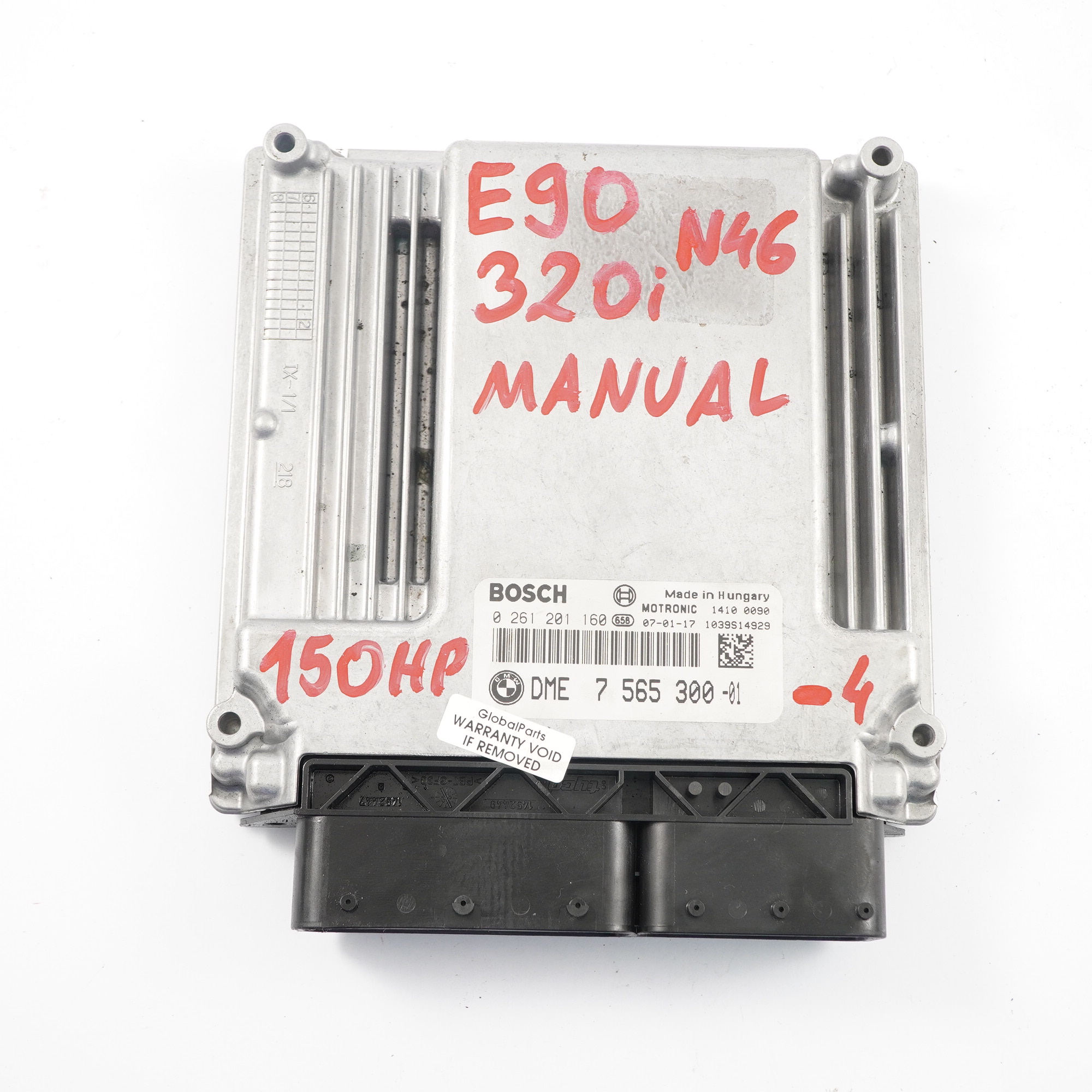 BMW E87 E90 N46 120i 320i 150HP Engine Control ECU DME 7565300 Manual