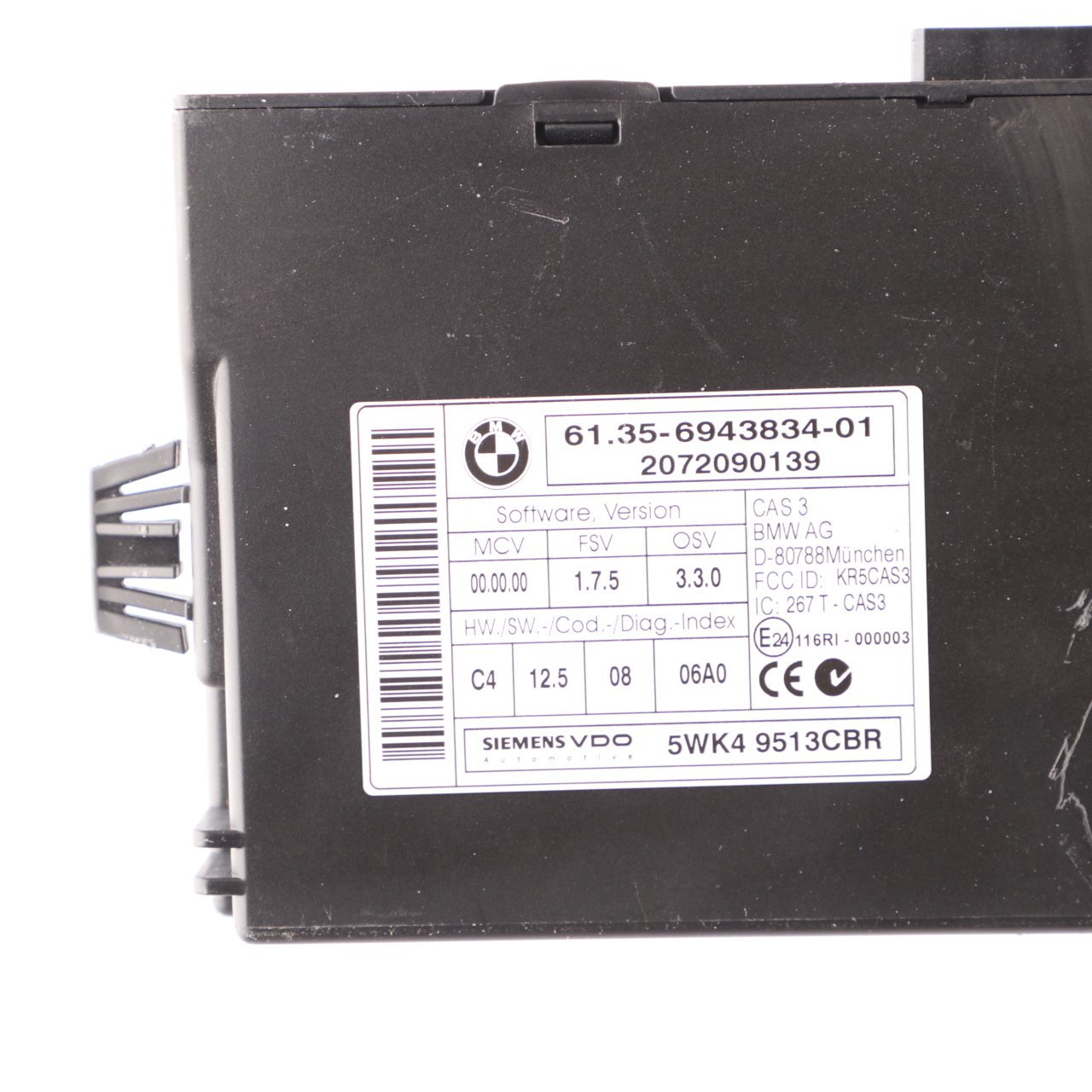 BMW E87 E90 E91 118i 318i N46 129HP ECU Kit DME 7565300 + CAS3 + Key Manual