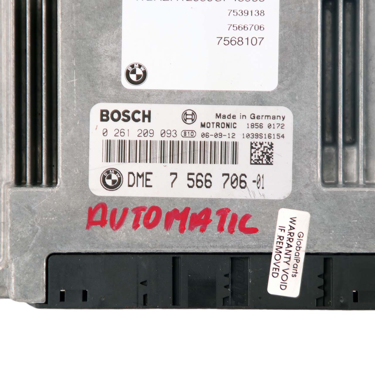 BMW E60 E61 E63 E65 550i 650i 750i N62N 367HP Engine ECU DME 7566706 Automatic