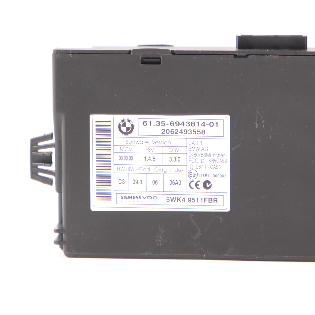 BMW E92 325i N52N 218HP ECU Control Unit Kit DME 7567362 CAS3 + Key Automatic