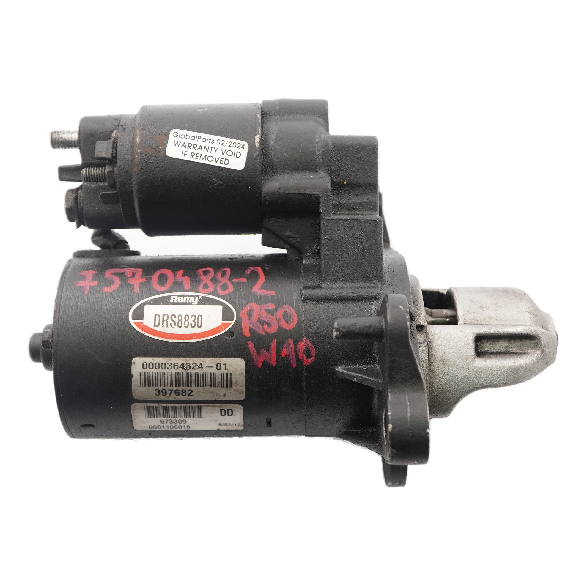 Mini Cooper 2 R50 R52 R53 W10 1.6 Petrol Engine Starter Motor Remy 7570488