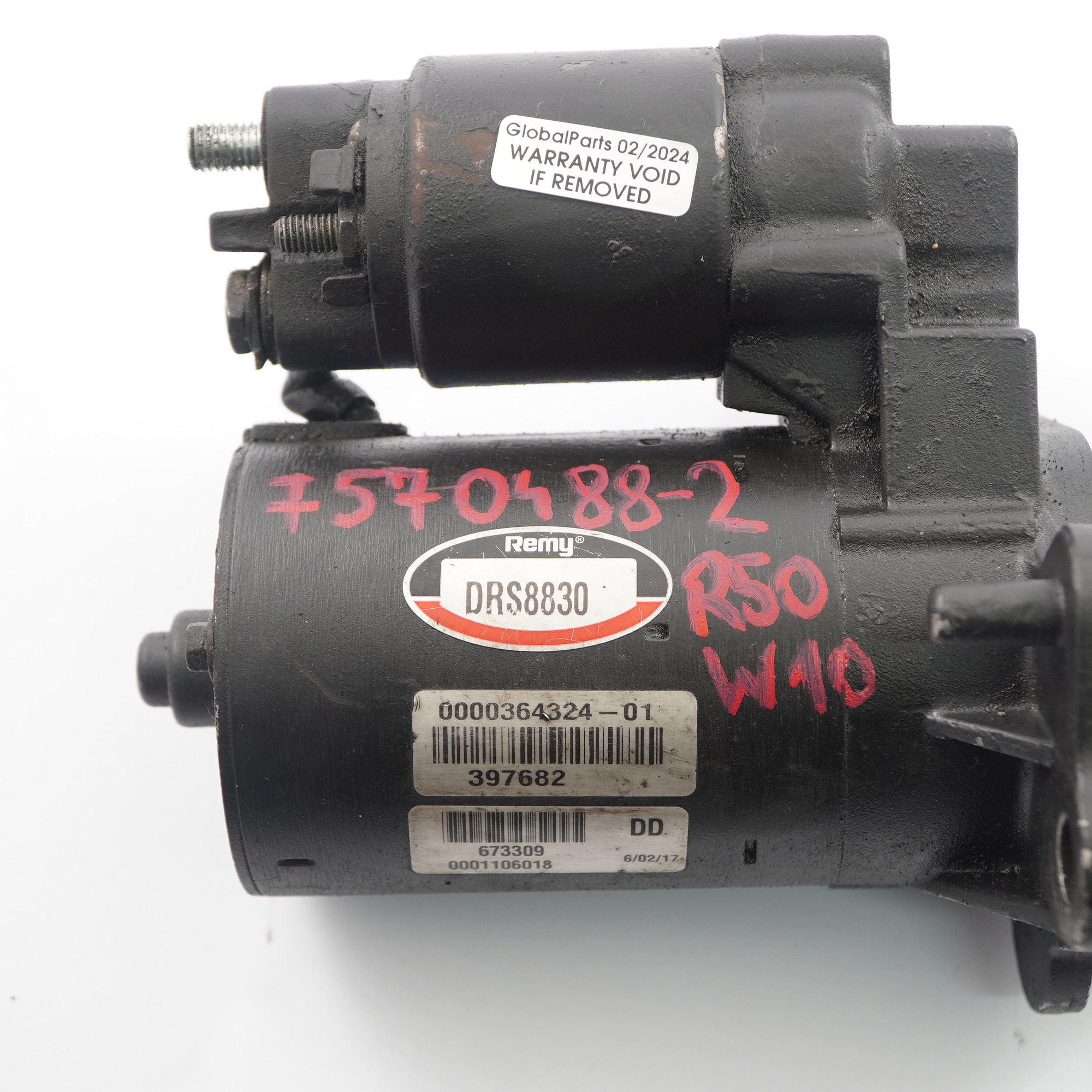 Mini Cooper 2 R50 R52 R53 W10 1.6 Petrol Engine Starter Motor Remy 7570488