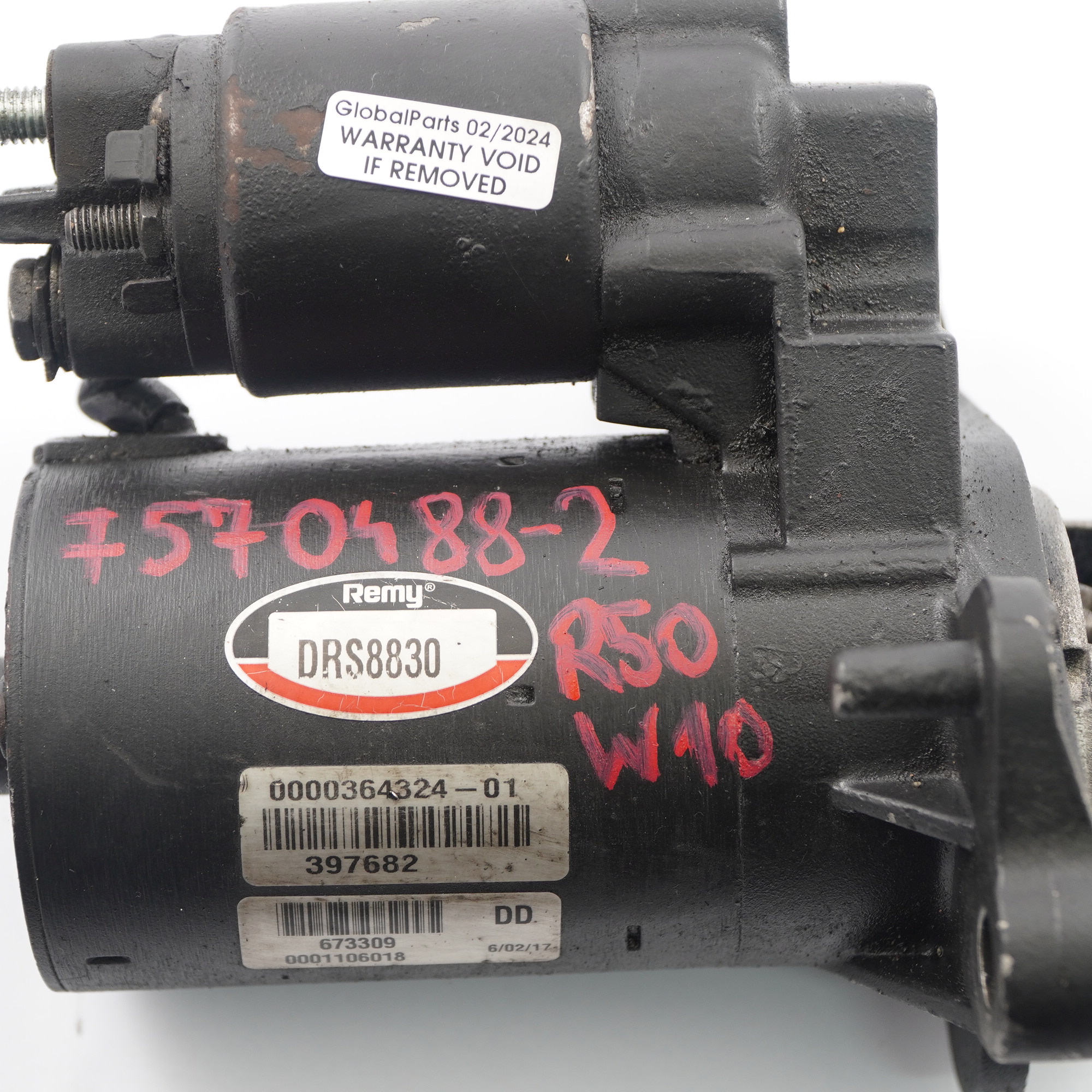 Mini Cooper 2 R50 R52 R53 W10 1.6 Petrol Engine Starter Motor Remy 7570488