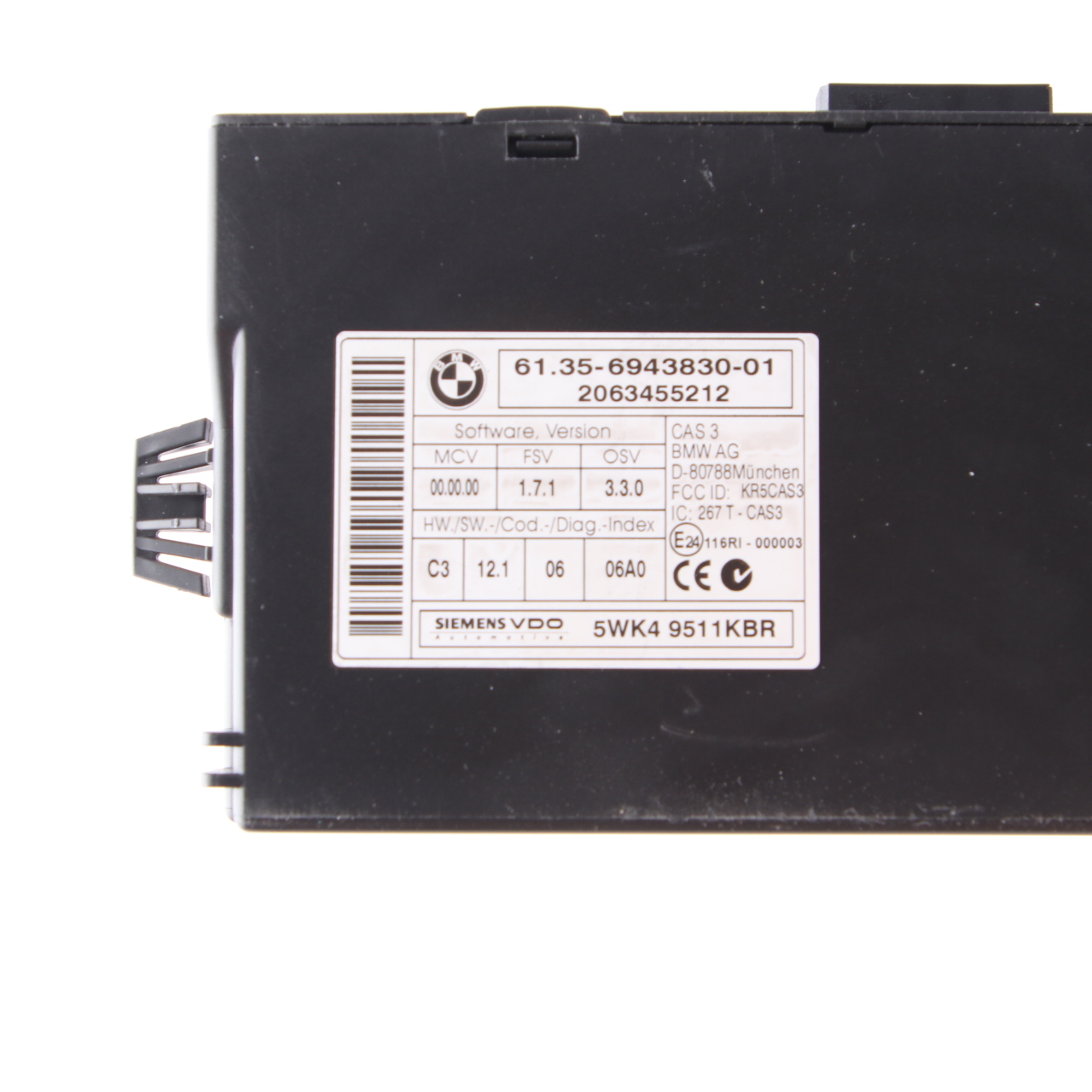 BMW E90 E91 E92 N52N 325i 218HP ECU Kit DME 7574544 CAS3 + Key Manual