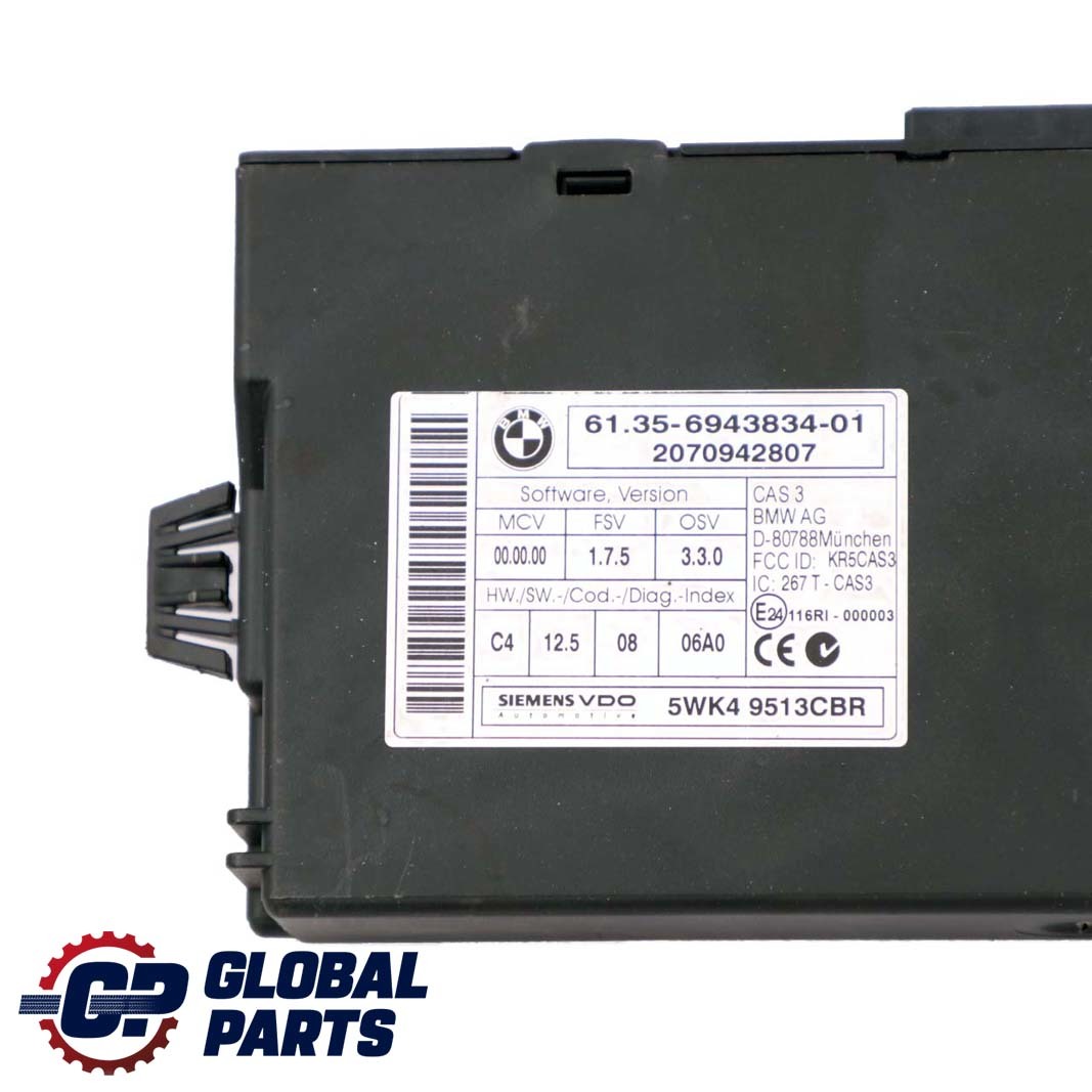 BMW E90 E91 E92 335i 306HP Engine N54 ECU Kit DME 7575875 + CAS3 + Key Manual