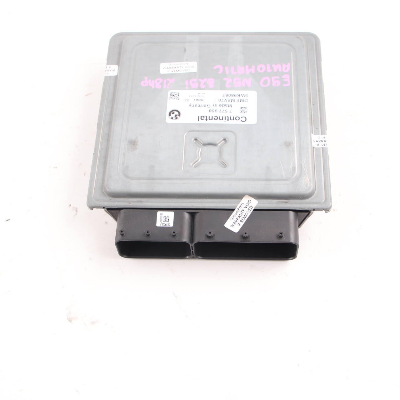 BMW E60 E61 E90 E91 N52 325i 525i Engine Control Unit ECU DME 7577968 Automatic