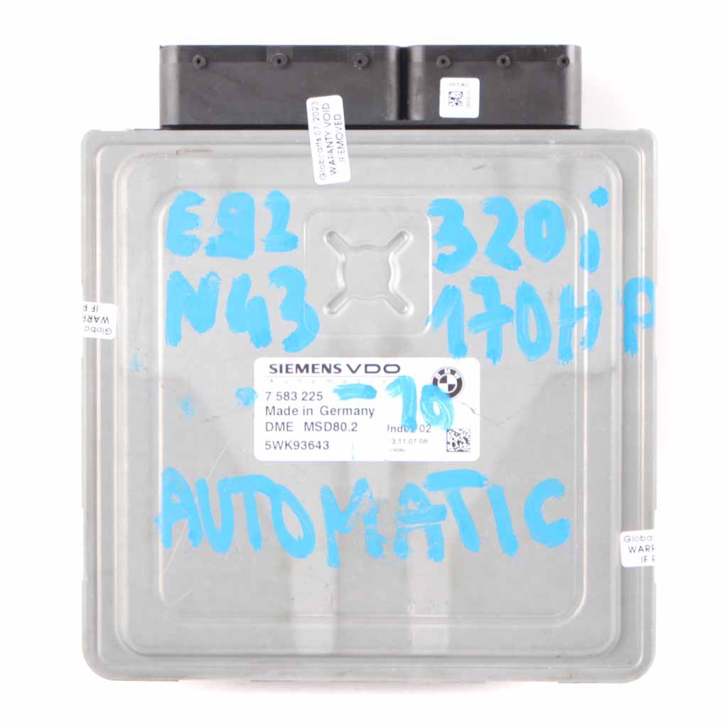 BMW E87 LCI E90 E91 120i 320i N43 170HP ECU Kit DME 7583225 CAS3 + Key Automatic