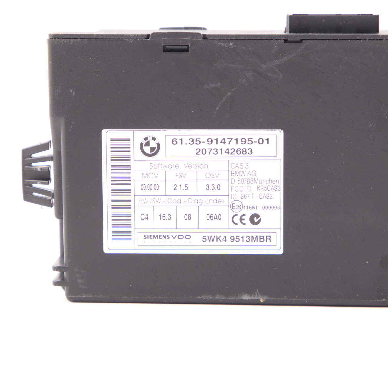 BMW E87 LCI E90 E91 120i 320i N43 170HP ECU Kit DME 7583225 CAS3 + Key Automatic