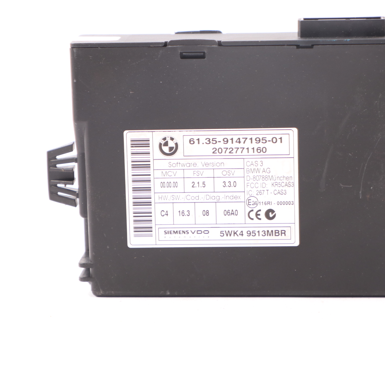 BMW E81 E87 LCI E90 120i 320i Petrol N43 Engine ECU KIT DME 7583225 CAS3 + Key