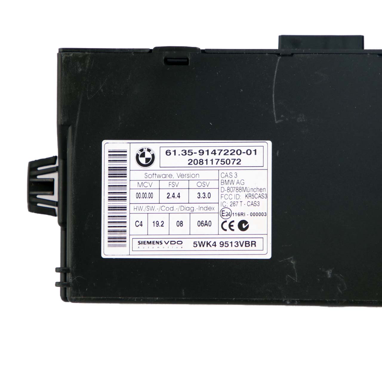 BMW 1 Series E82 E88 Cabrio 125i N52N 218HP ECU Kit DME 7587164 CAS3 Key Manual