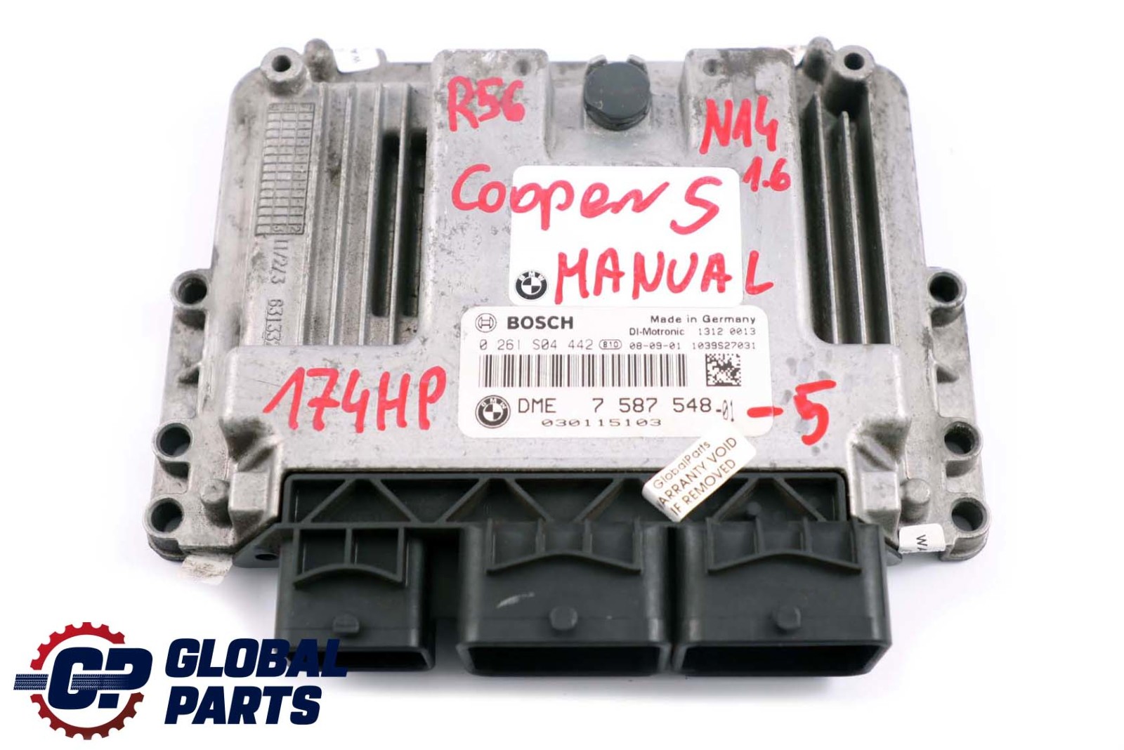 Mini Cooper S R55 R56 N14 1.6 174HP ECU Kit DME 7587548 CAS3 + Key Manual