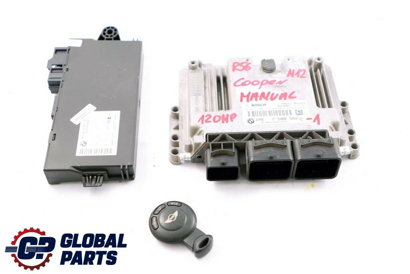 BMW Mini Cooper R55 R56 N12 1.6 Petrol Engine ECU Kit DME 7588502 CAS3   Key