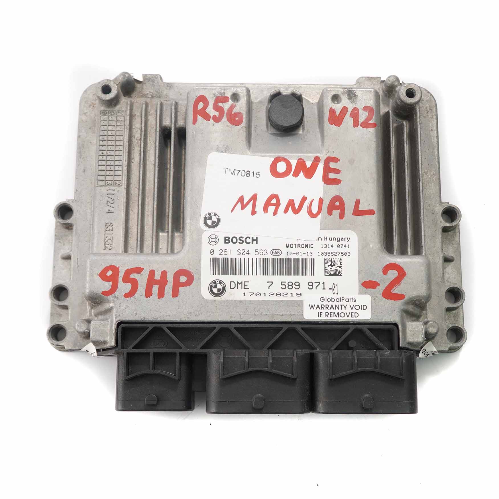 Mini One R55 R56 R57 N12 95HP ECU Kit DME 7589971 + CAS3 + Key Manual