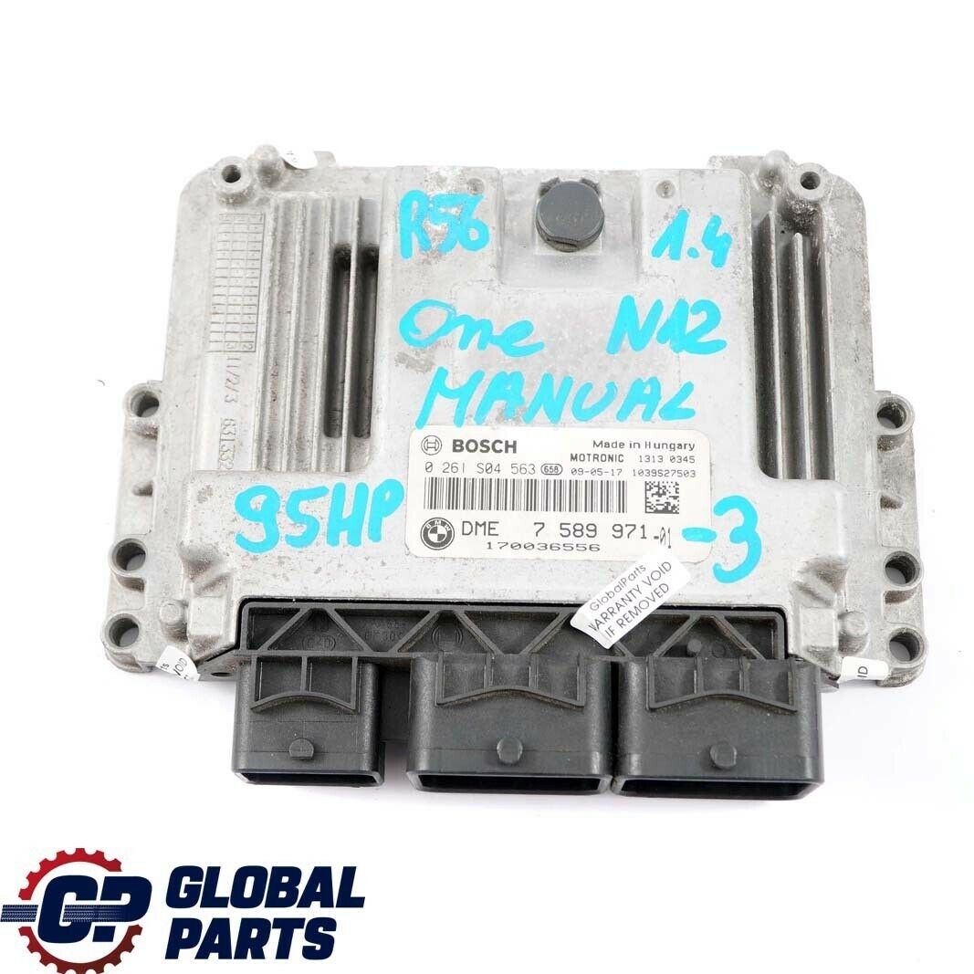 Mini One R56 N12 1.4 N12B14A 95HP Petrol ECU Kit DME 7589971 + CAS3 + Key