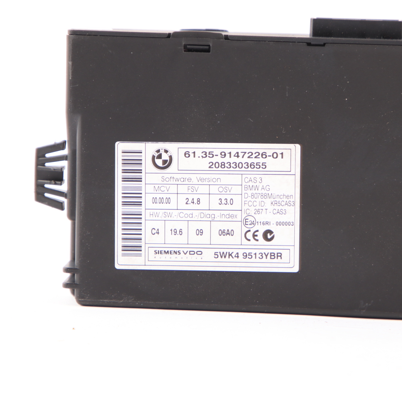 BMW E87 LCI E90 N43 118i 318i ECU Control Unit Kit DME 7595179 CAS3 + Key