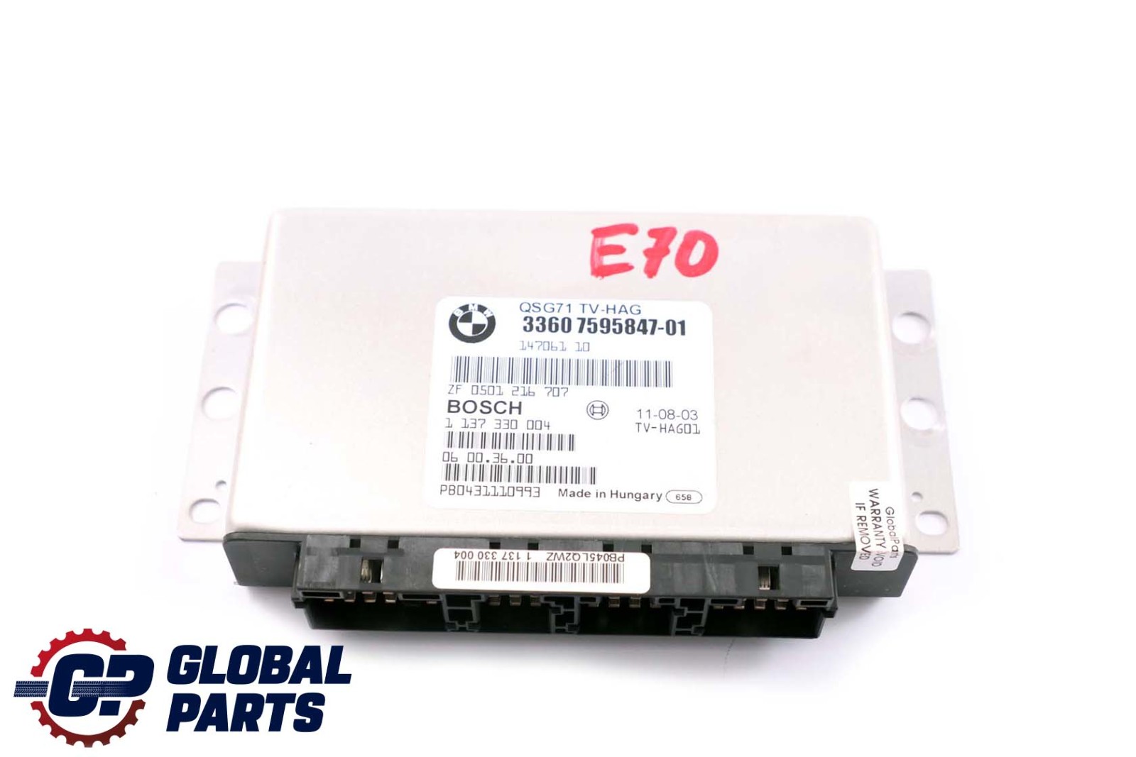 BMW X5 X6 E70 E71 Rear Differential Control Module Unit QMV 7595847