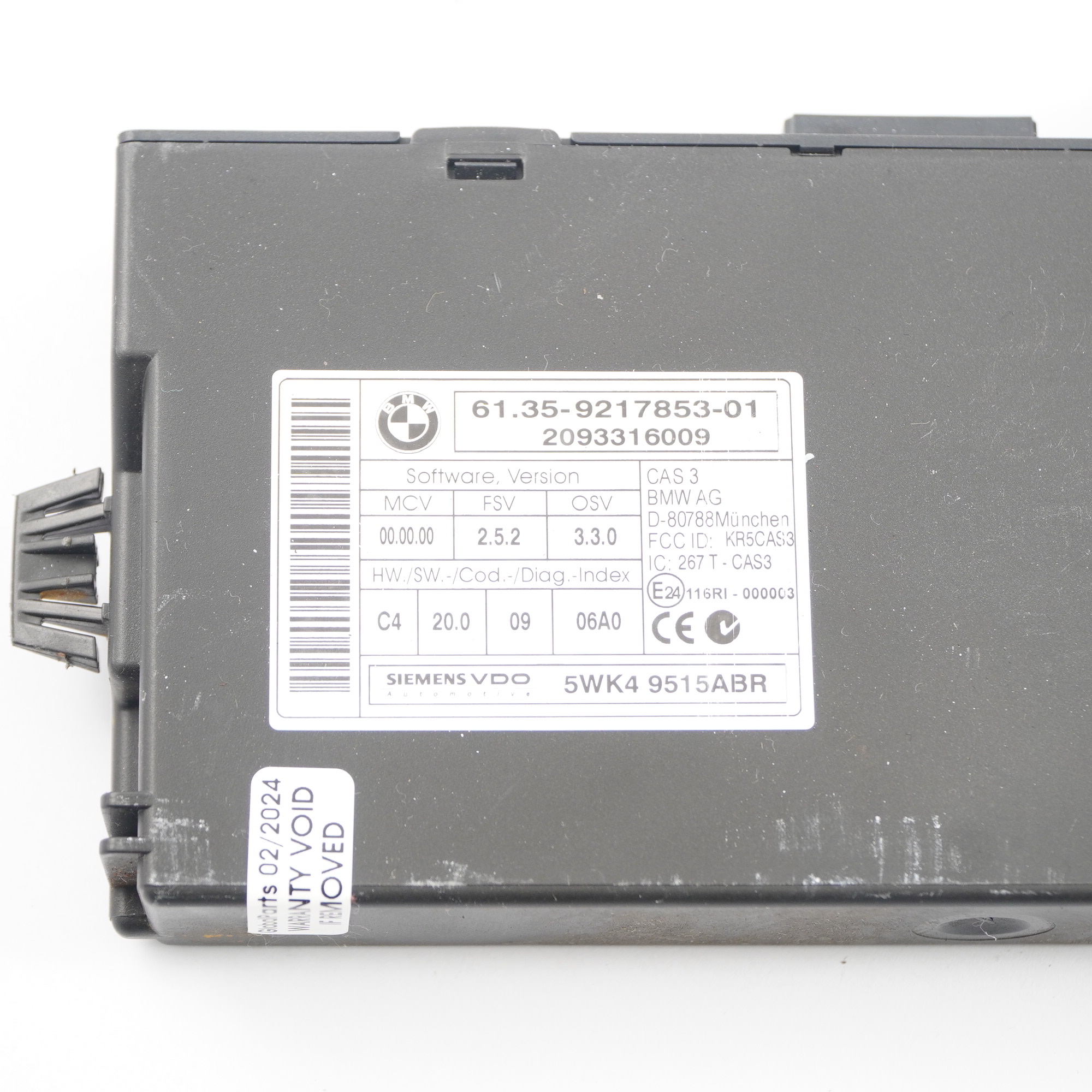 BMW E87 LCI E90 120i 320i Petrol N43 170HP ECU KIT DME 7599881 CAS3 Key Manual