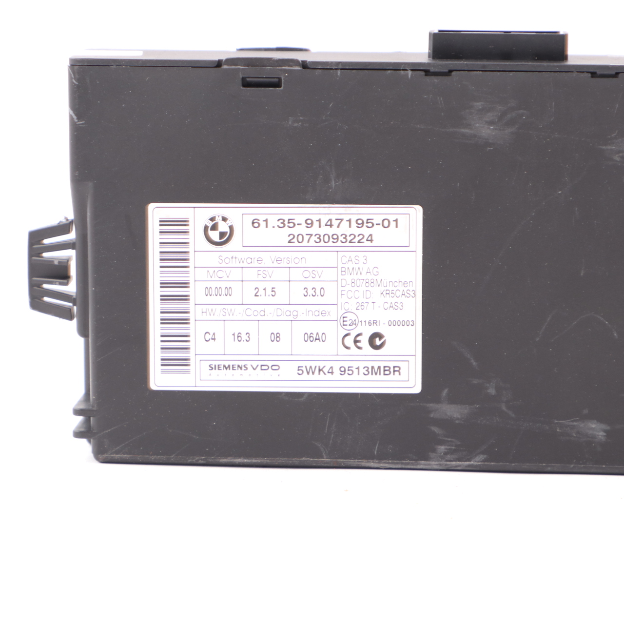 BMW E81 E87 LCI 116i 1.6 Petrol N43 122HP ECU Kit DME 7599881 CAS3 Key Manual