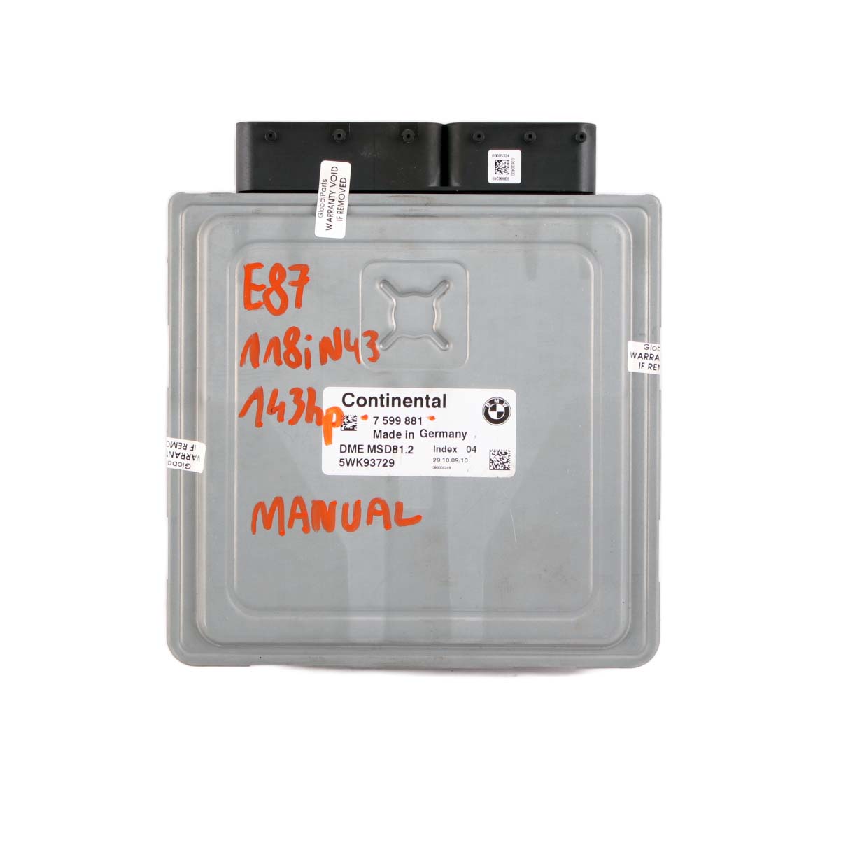 BMW E87 LCI E90 E91 118i 318i Petrol N43 143HP ECU KIT DME 7599881 CAS3 + Key