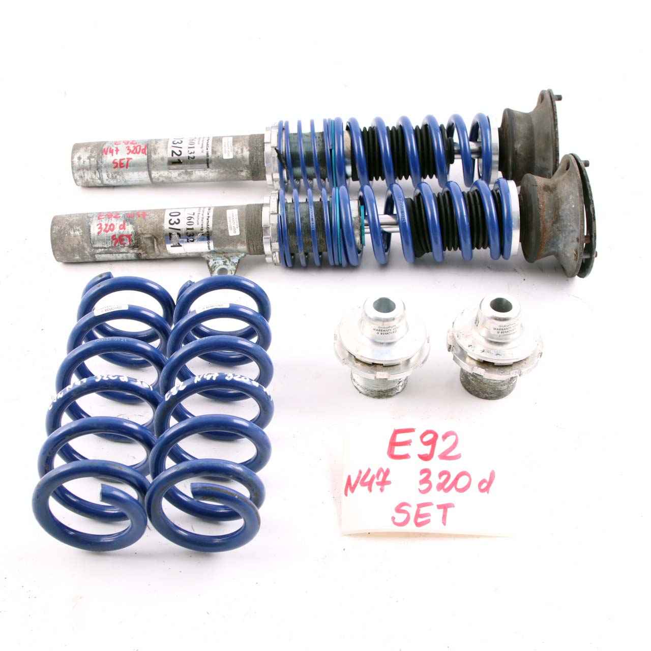 BMW E90 Front Rear Left Right JOM Suspension Lowering Coil Spring Strut Set