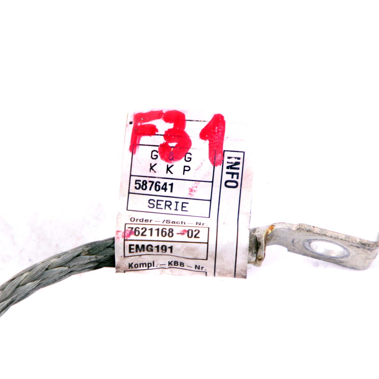 BMW F20 F21 F30 F31 N47N N13 Earth Cable Battery Engine 7621168