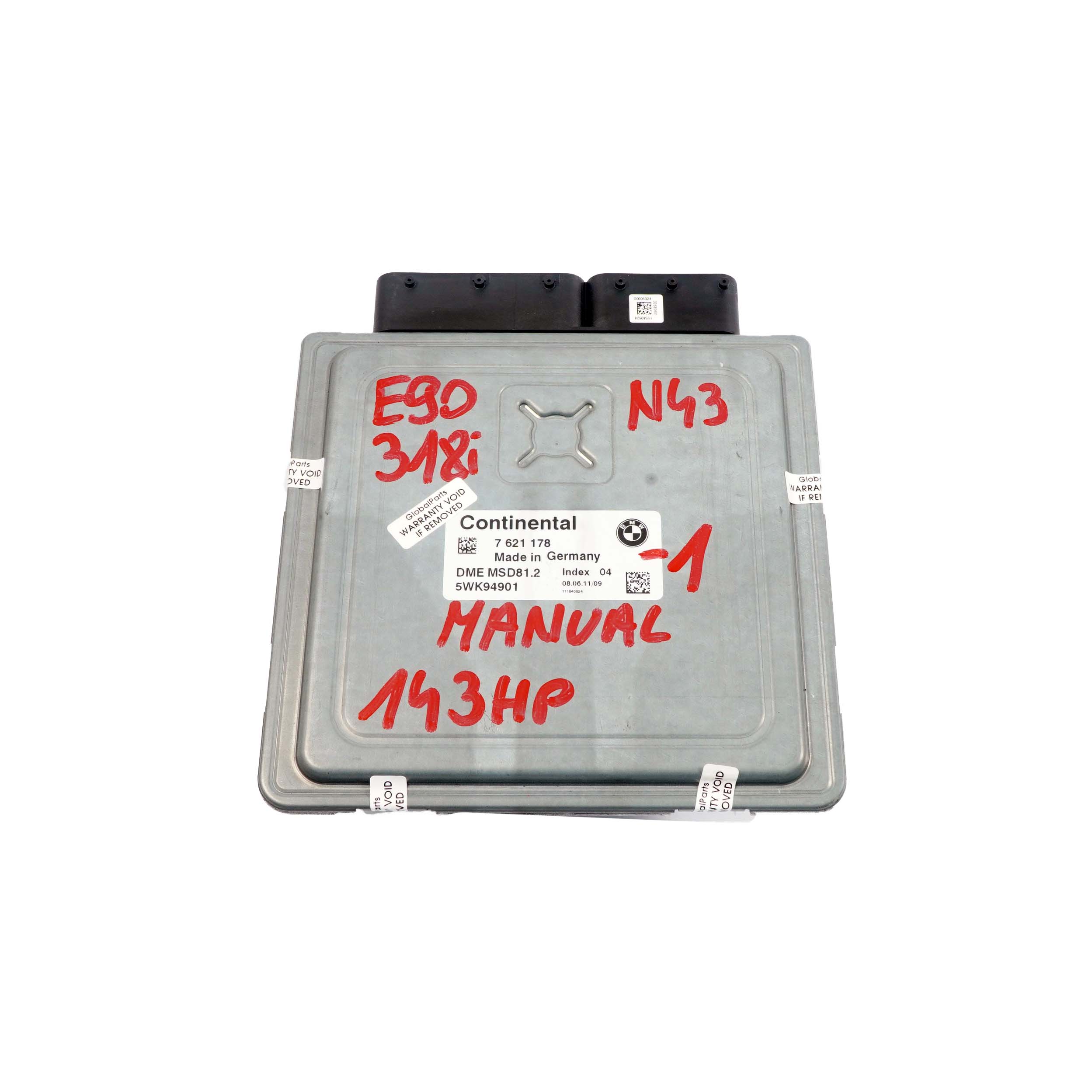 BMW E81 E87 LCI E90 N43 118i 318i ECU Kit DME CAS3 Key 7621178 Manual