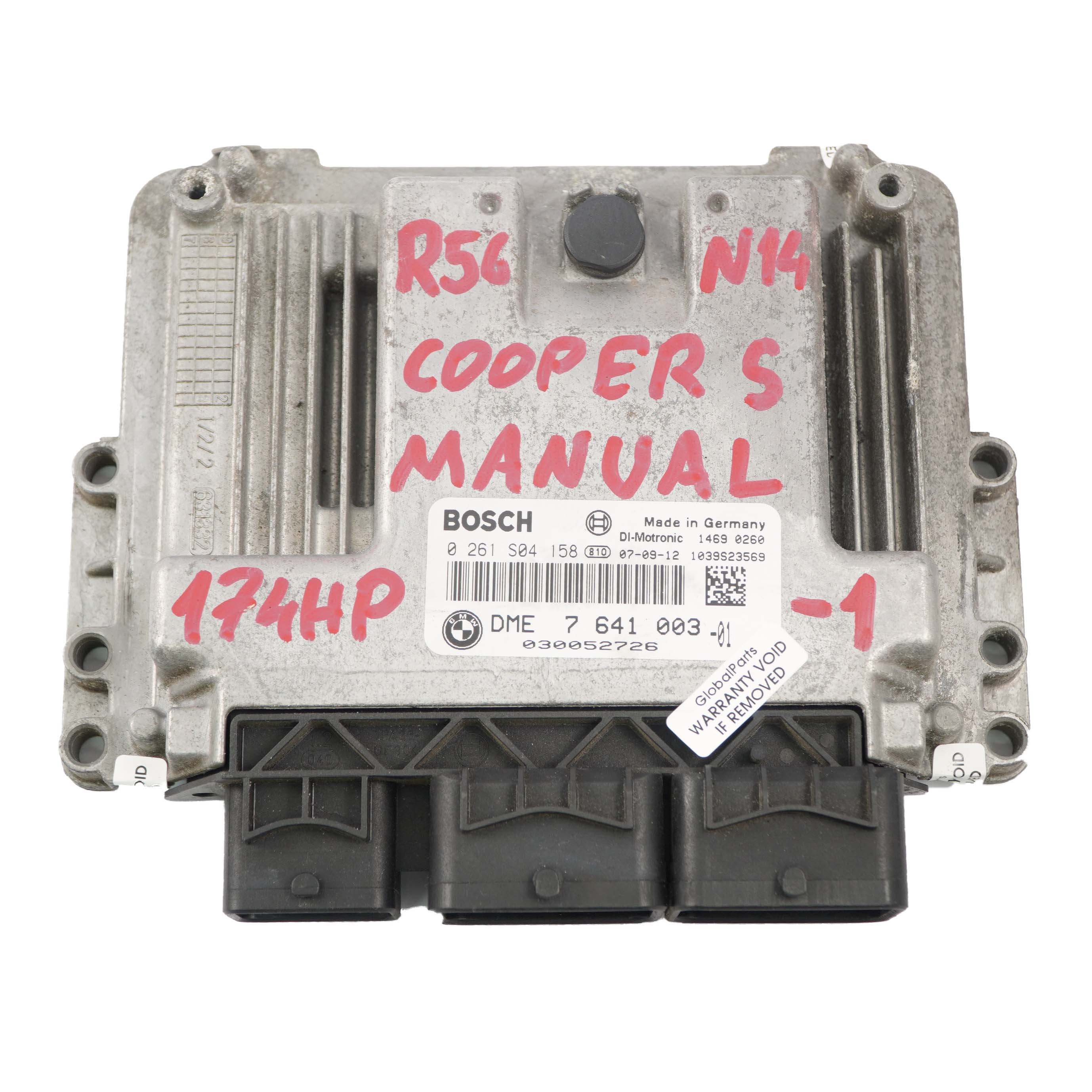 Mini Cooper S R55 R56 N14 1.6 174HP ECU Kit DME 7641003 CAS3 Key Manual