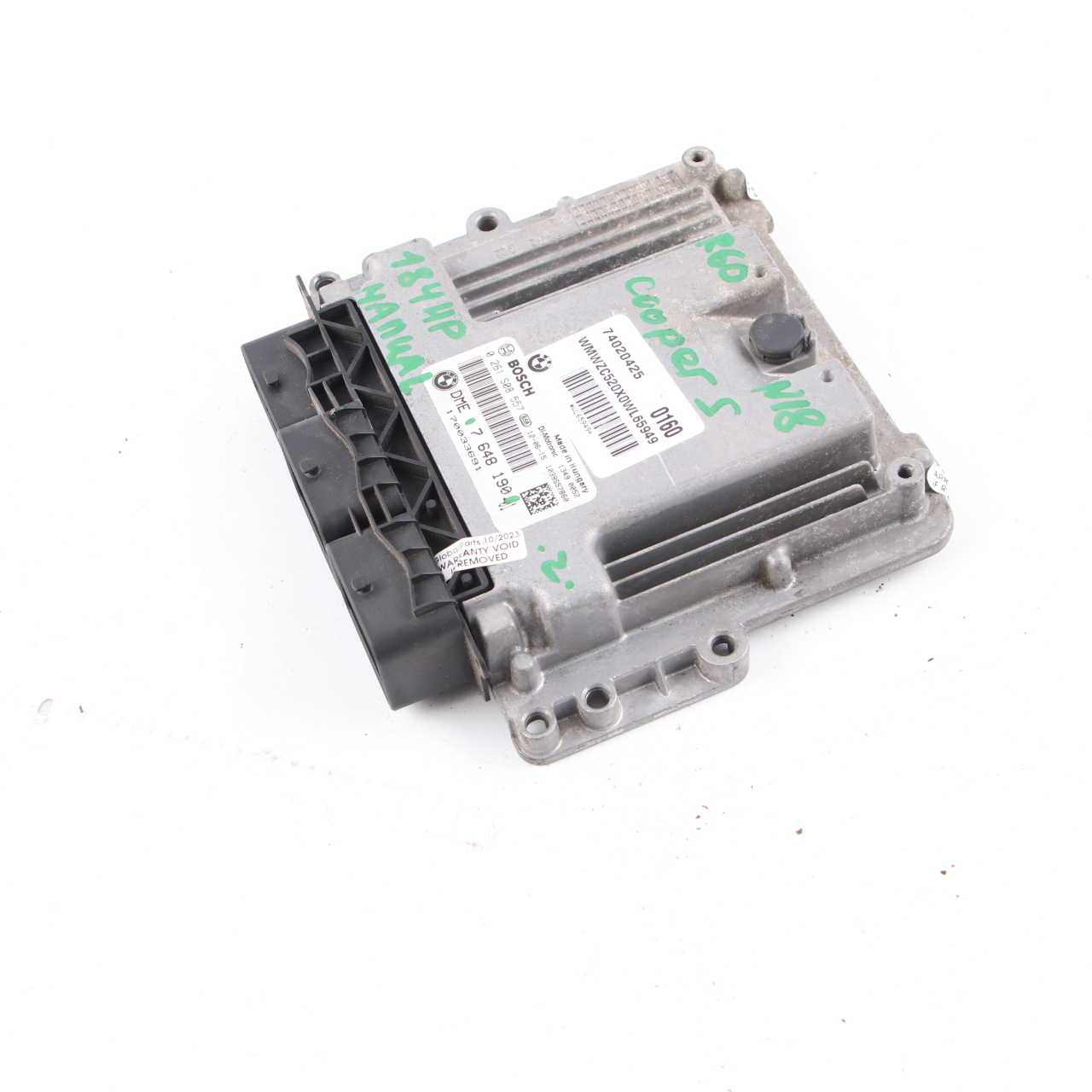 Mini Cooper S R55 R56 LCI R60 N18 1.6 184HP ECU Engine Module DME 7648190 Manual