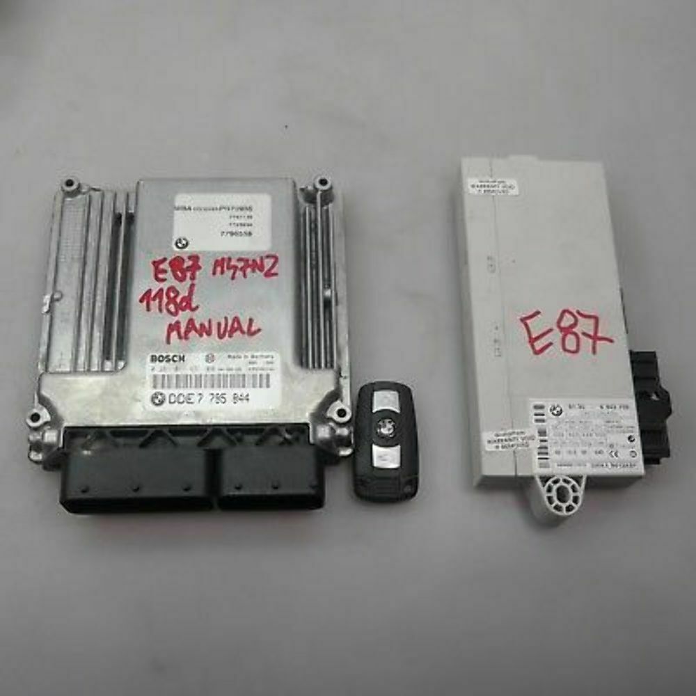 BMW 1 3 Series E87 E90 E91 118d 318d Engine ECU Kit DDE  CAS2  Key 7795844