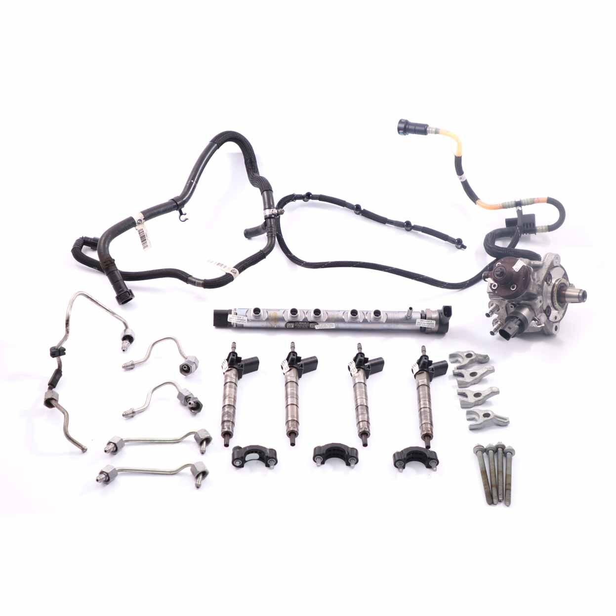 BMW X3 E83 LCI 20d Diesel N47 Set Fuel Injection System Injectors Pump Pipes