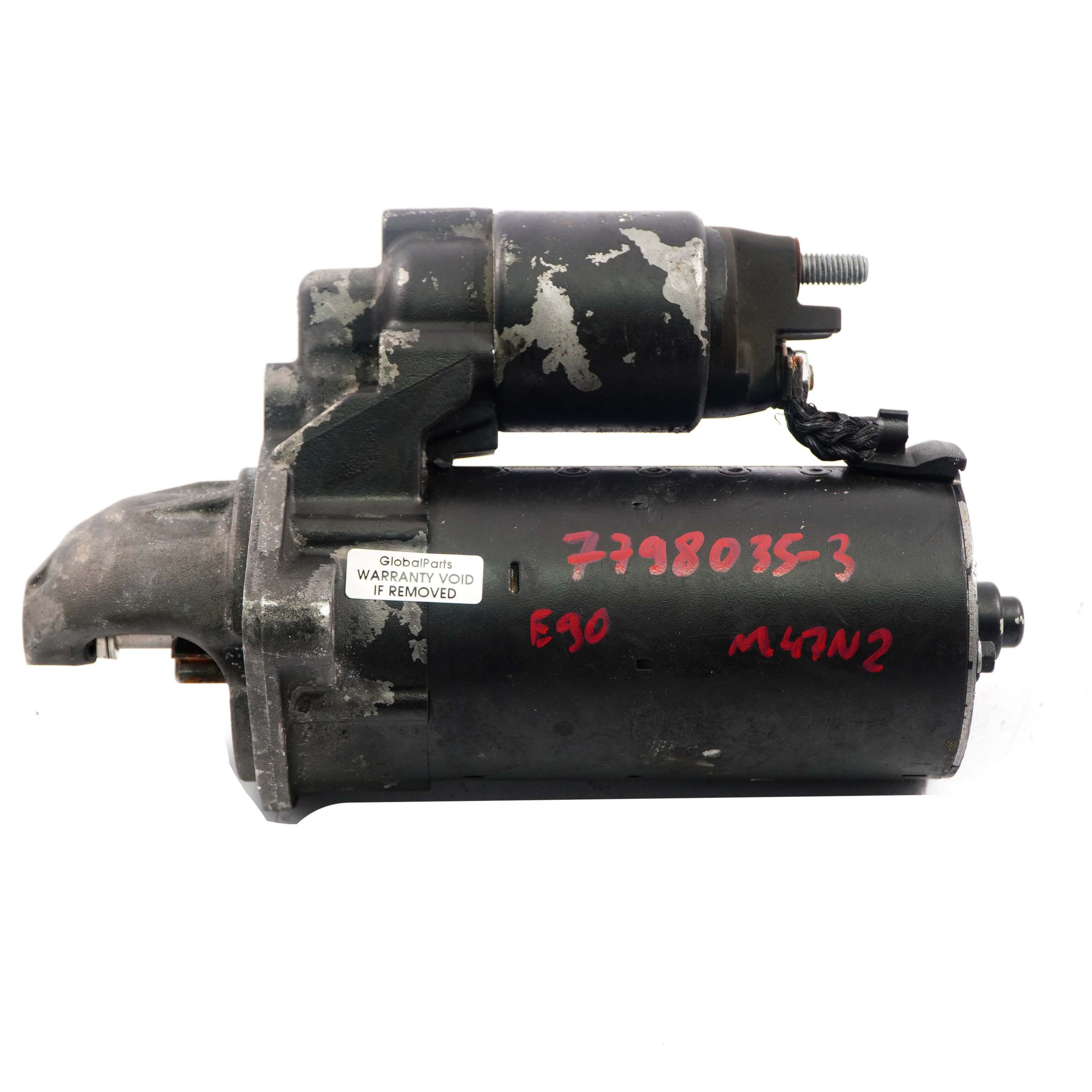 BMW 1 3 5 E60 E61 E87 E90 E91 M47N2 M57N2 Starter Motor 7798035