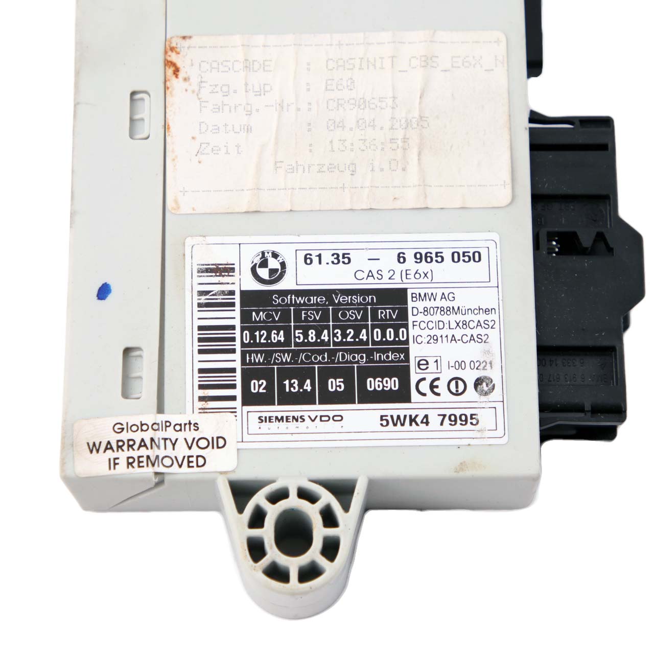 BMW 5 Series E60 E61 530d M57N 218HP ECU Kit DDE 7798422 + CAS2 + Key Automatic