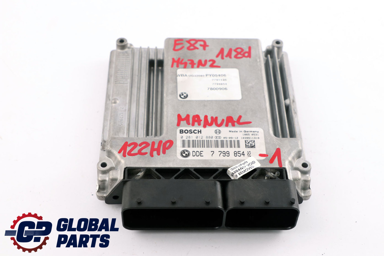 BMW 1 3 Series E87 E90 M47N2 118d 318d 122HP ECU KIT DDE + CAS2 + Key 7799854