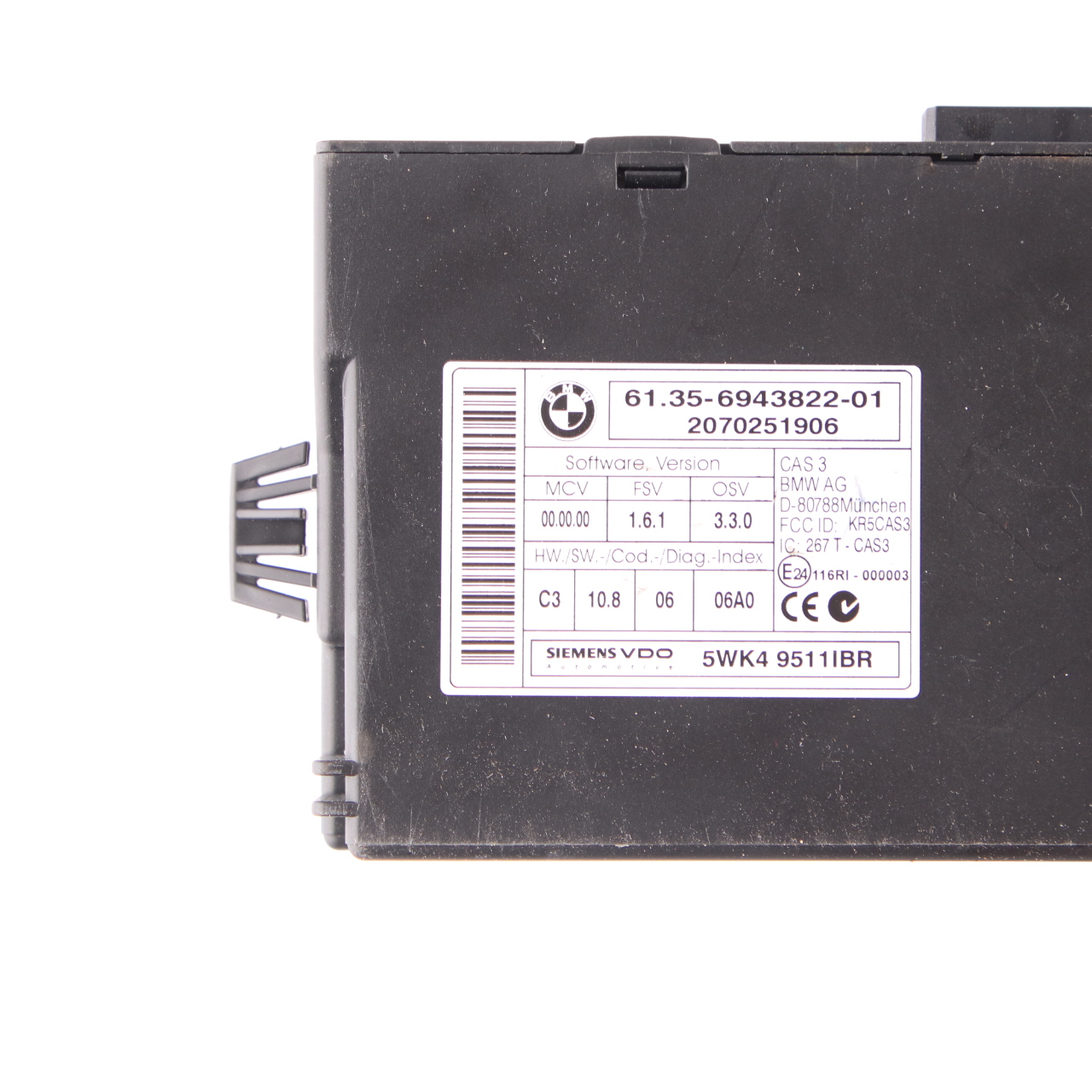 BMW E60 E61 525d M57N 177HP ECU Kit DDE 7802266 + CAS3 + Key Automatic