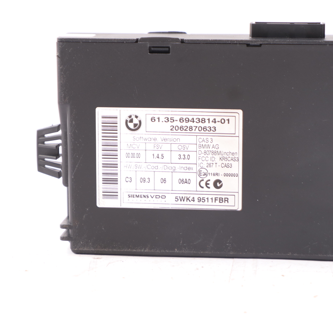 BMW E60 E87 E90 M47N2 120d 320d 520d ECU Kit DDE 7803373 CAS3 Key