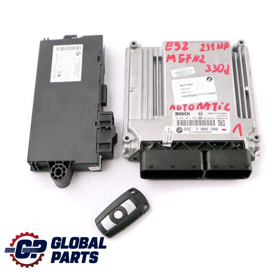 BMW E92 E93 Diesel 330d M57N2 231HP ECU Kit DDE 7805286 + CAS3 + Key Automatic