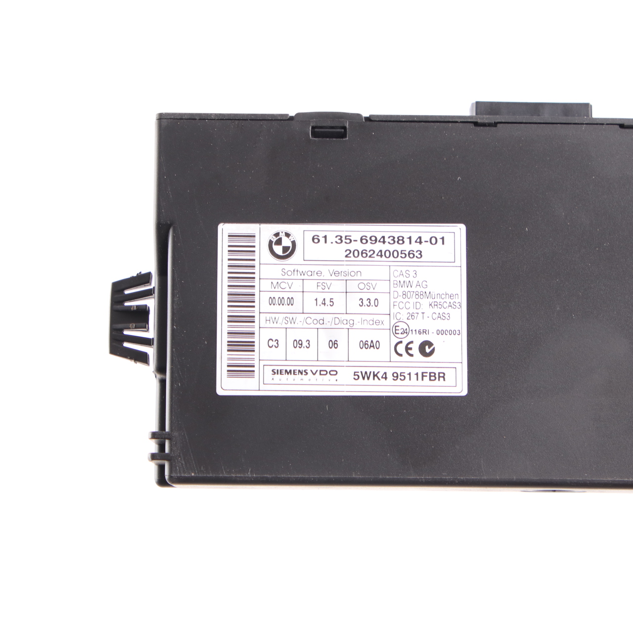 BMW E92 E93 330d M57N2 231HP Engine ECU Kit DDE 7805286 + CAS3 + Key Automatic