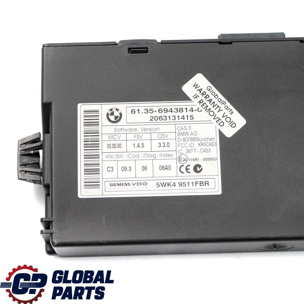 BMW E60 LCI E90 E91 E92 325d 525d M57N2 Engine ECU KIT DDE 7805288 CAS3 + Keys