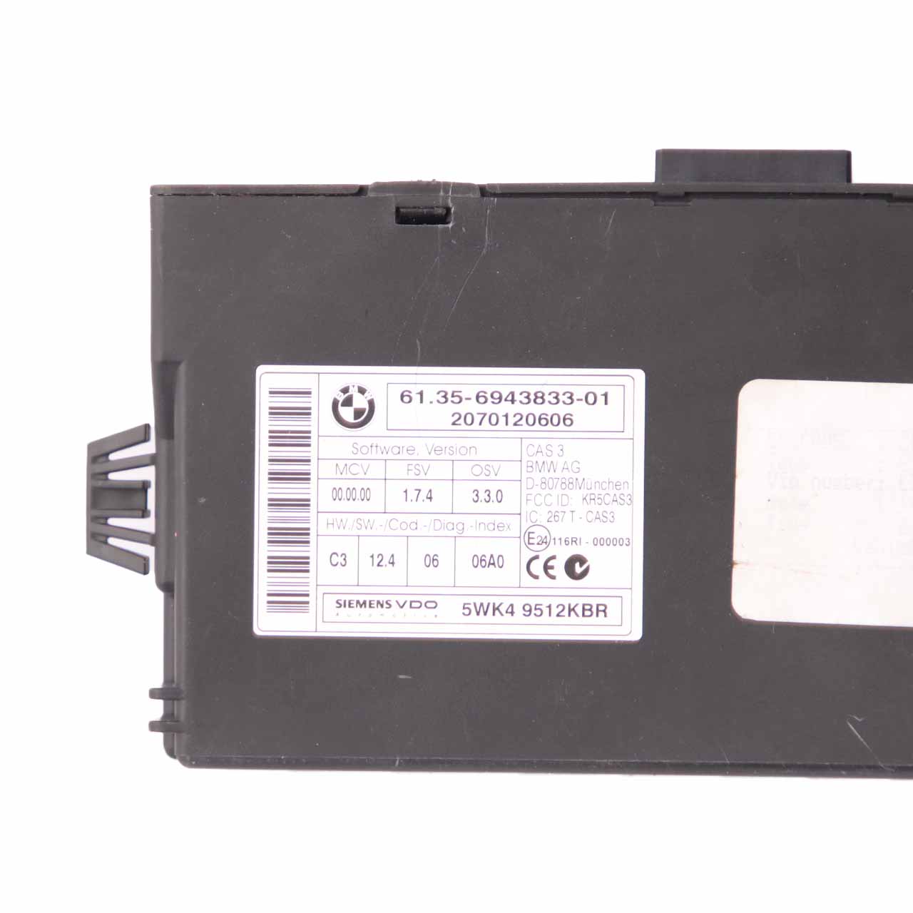 BMW X5 E70 Diesel 3.0d M57N2 235HP ECU Kit DDE 7805585 + CAS3 + Key Automatic