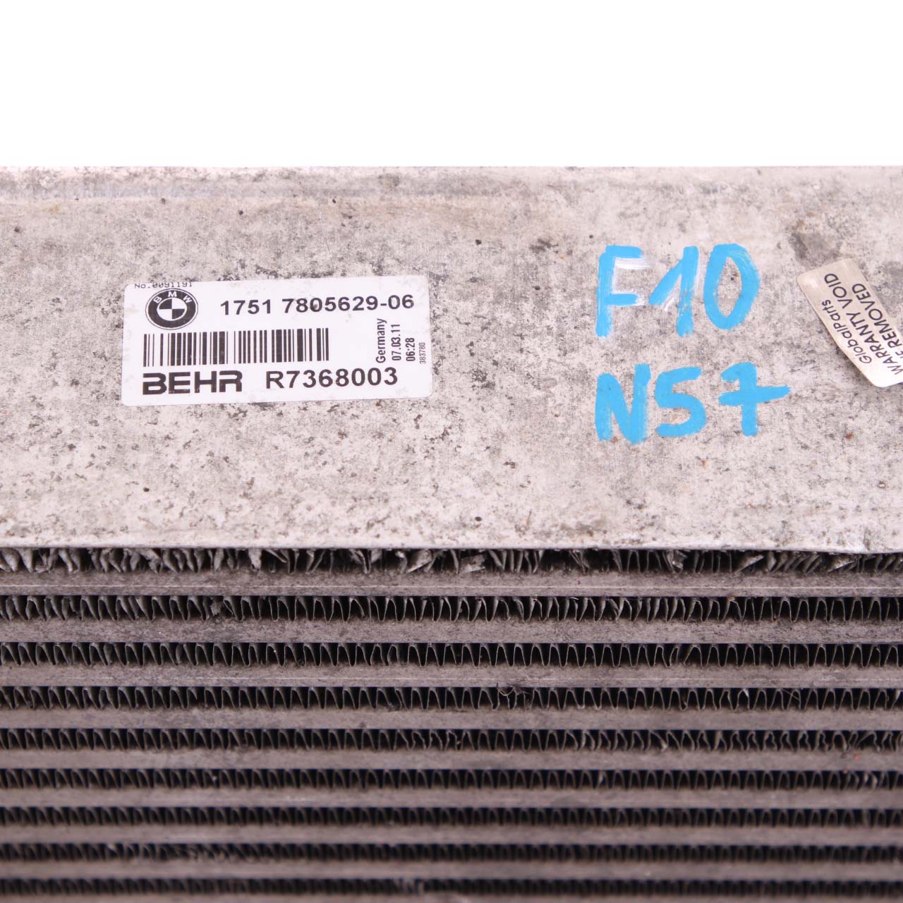 BMW F01 F10 F11 Charge Air Cooler Intercooler Radiator Diesel 7805629