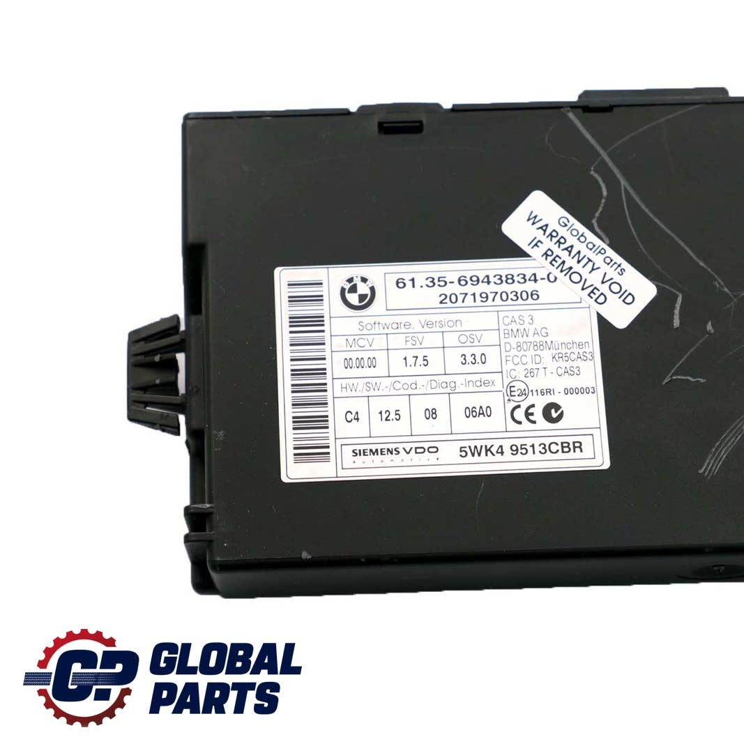 BMW 1 3 Series E87 LCI E90 118d 318d N47 Diesel ECU KIT DDE 7807828 CAS3 + Key