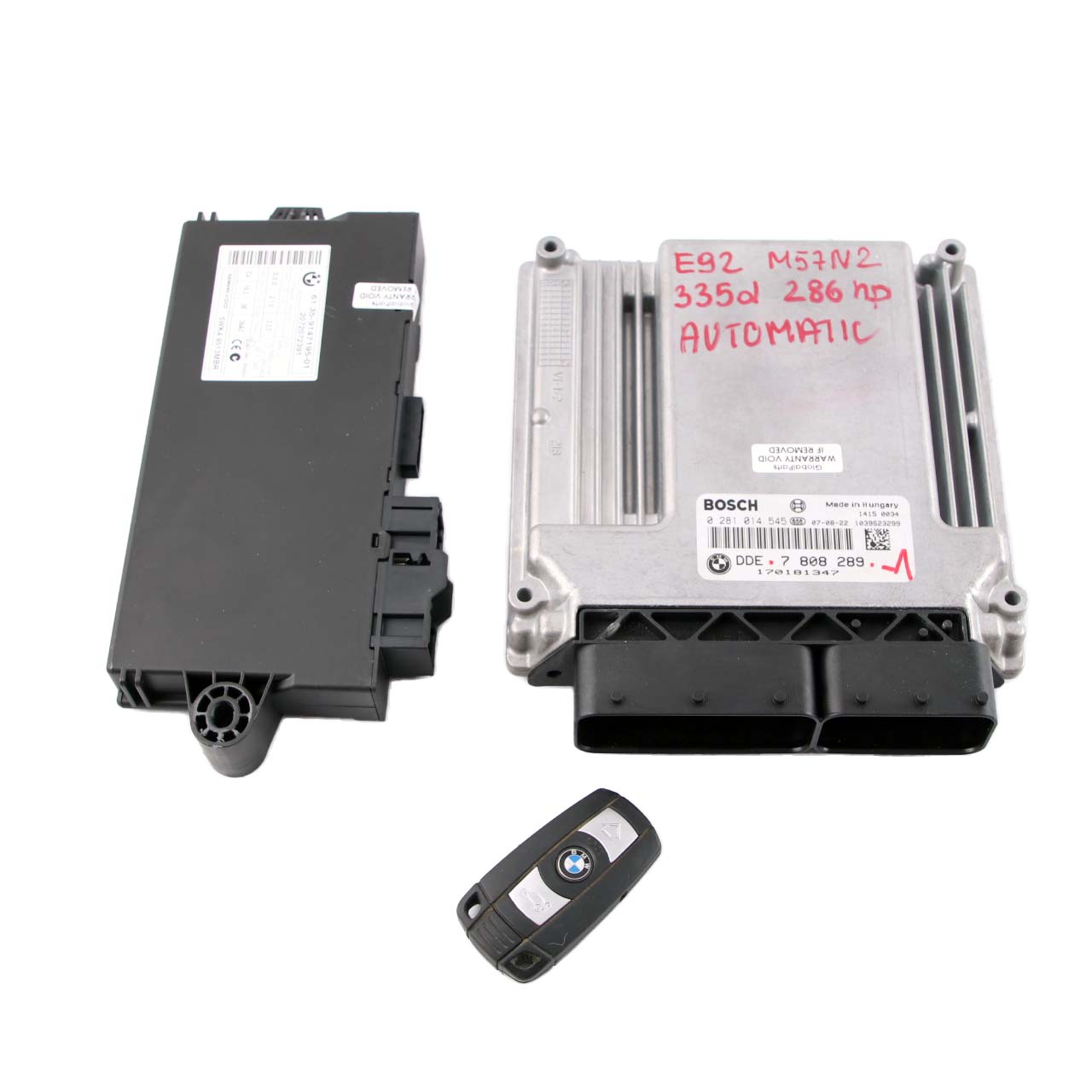 BMW E60 E90 X5 E70 3.0sd 335d 535d M57N2 Engine ECU KIT DDE 7808289 CAS3 + Key