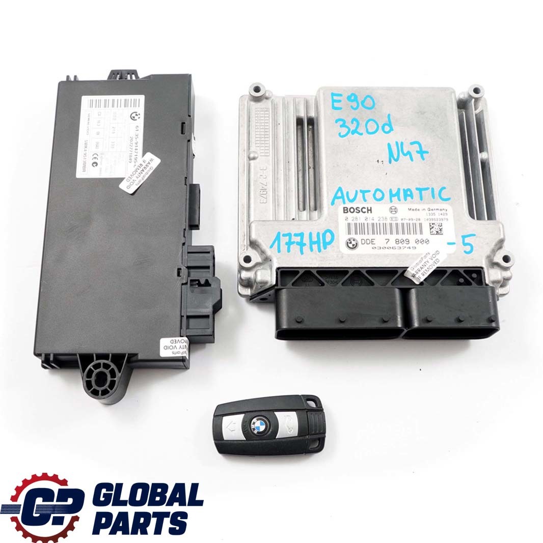 BMW E60 E87 E90 120d 320d 520d N47 ECU Kit DDE 7809000 CAS3 + Key Automatic